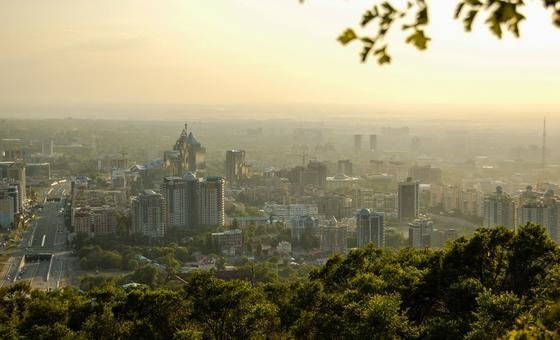 Vista de la ciudad de Almaty, en Kazajstán.